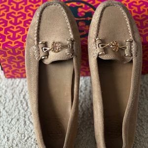 Tory Burch Daria Driver-Split Suede Flats